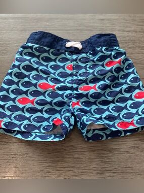Navy Blue Infant Swim Shorts - Small (3-6M)